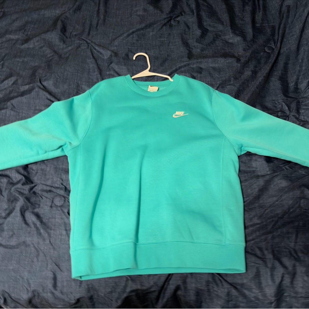 Nike Teal Sweatshirt with Logo